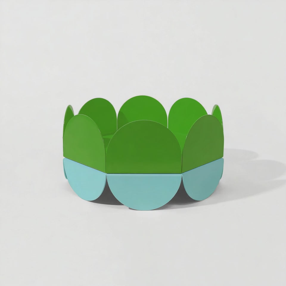 Green Wave Bowl – Large Fruit Basket